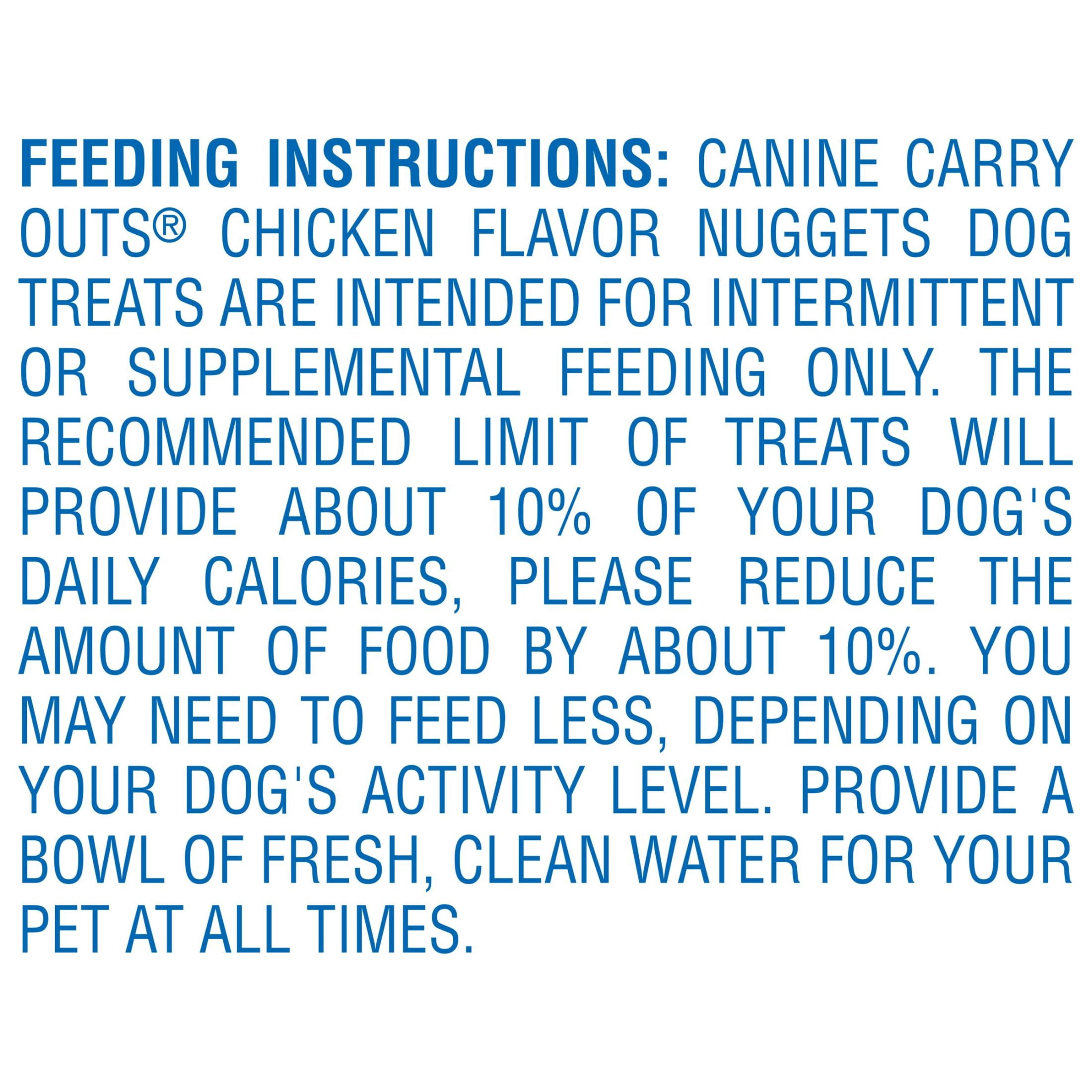 (6 pack) Canine Carry Outs Chicken Flavor Nuggets Dog Snacks, 22.5 oz