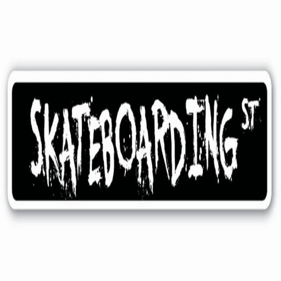 SKATEBOARDING Street Sign wheels ramps gear bearings trucks | Indoor/Outdoor |  30" Wide