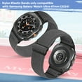 thumbnail image 6 of 2 pack Elastic Bands Compatible with Samsung Galaxy Watch Ultra Band 47mm, Stretchy Nylon Breathable Wristband for Women Man, 6 of 7