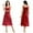 Bright Red, variant on Women's Silk Nightgown Nightdress Long Sleepwear Sleeveless Loungewear Soft Summer Night Pajama Sleep Dress Knee Length Nightwear S-XL