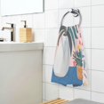 thumbnail image 3 of Yayeee 100% Cotton Hand Towels for Bathroom 16" x 28" Soft Absorbent Kitchen Towel, Flowers and Leaves, 3 of 7