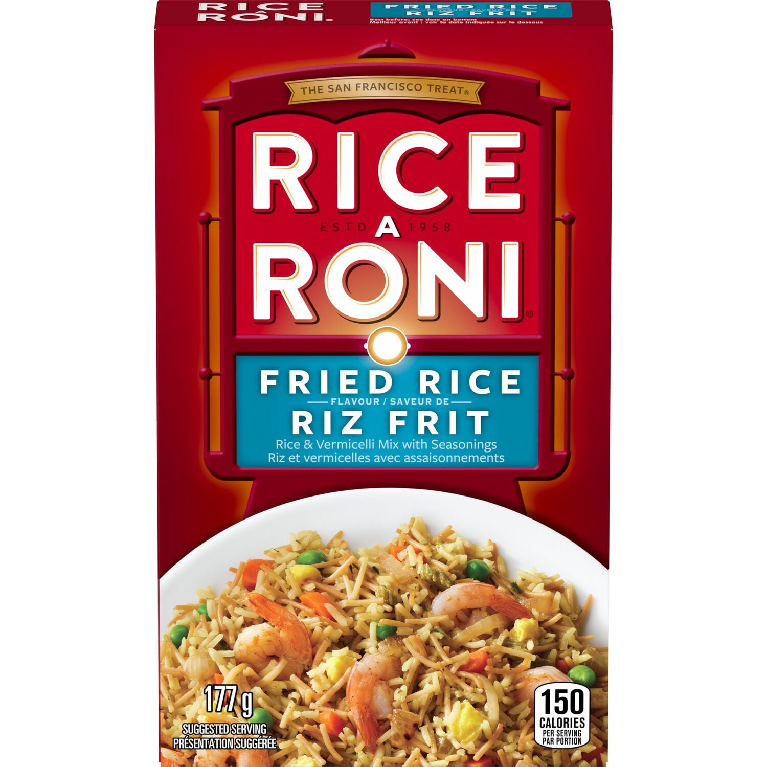 Rice-A-Roni Fried Rice Flavour Rice & Vermicelli Mix with Seasonings, 177 g.