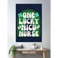 thumbnail image 2 of One Lucky Nicu Nurse Poster Wall Art, Modern Wall Decor, 12x18 UNFRAMED, 2 of 3