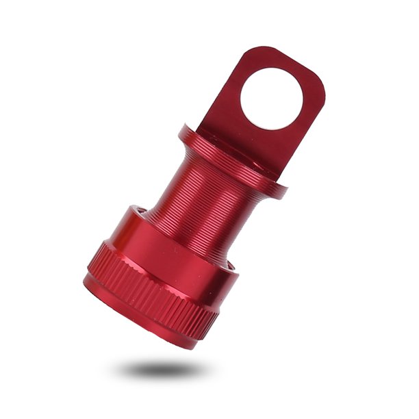 Eigraketly Pedal de bicicleta plegable, hebilla de liberación rápida, marco Base de aleación de aluminio, adaptador de montaje, accesorio de Ciclismo Rojo