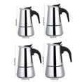 thumbnail image 2 of Portable Stainless Steel Coffee Maker Mocha Espresso Machine Moka Pot for Making Flavorful Espresso Machine Moka Pot[200ml], 2 of 9