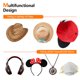 thumbnail image 5 of Wdftyju 10 ganchos adhesivos para sombreros para pared, perchas transparentes para gorras de béisbol para puerta Wdftyju 6jm8hc4lr6pl2yx1, 5 of 9
