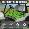 thumbnail image 2 of SEANATIVE Golf Ball Golf Cart Seat Cover Soft Golfcart Cushion with Pockets, Universal Golf Cart Seat Blanket for 2 Person Seats, All Seasons Use, Light Green, 2 of 7