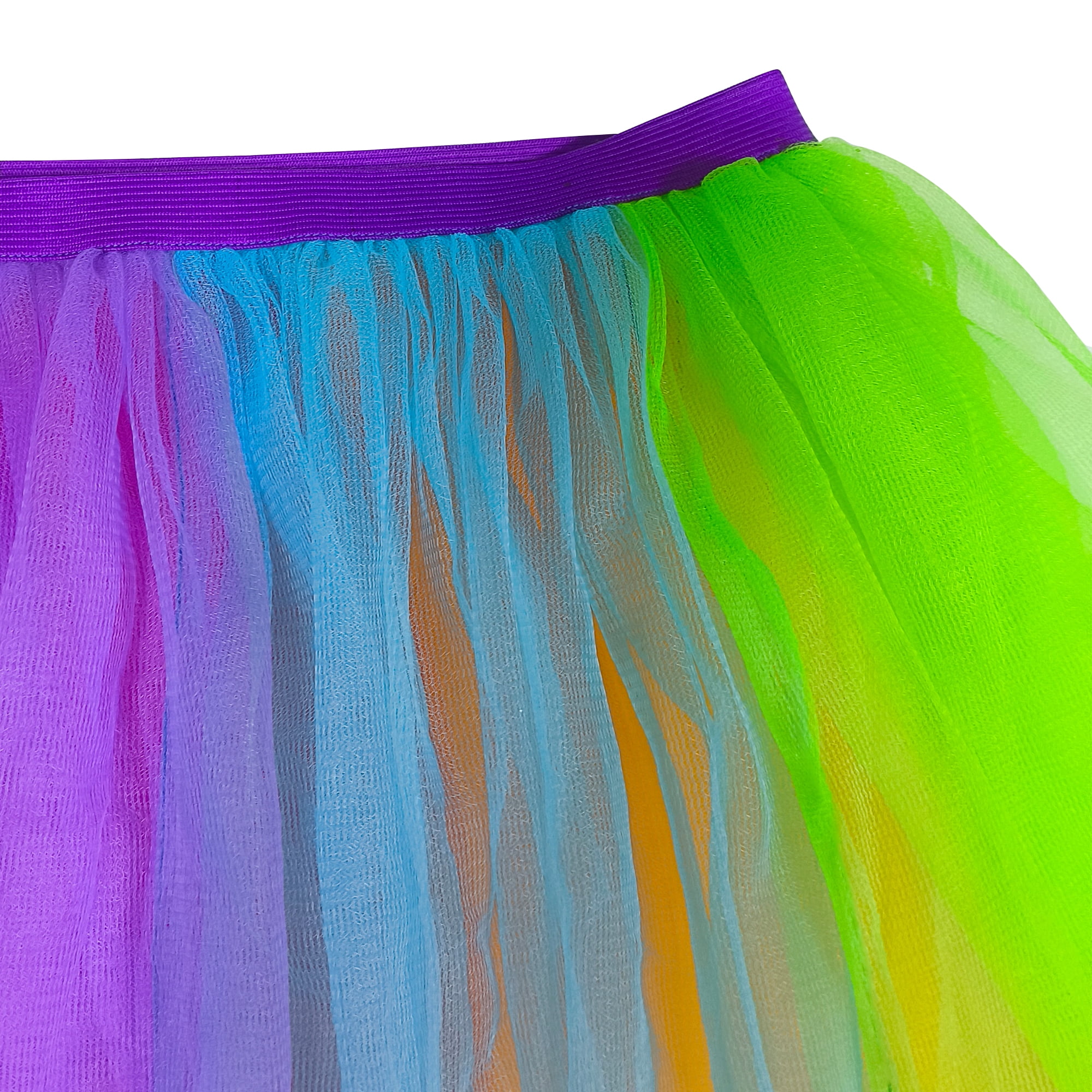 Women's Rainbow Tulle Tutu, L/XL, by Way To Celebrate