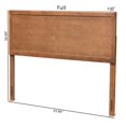 thumbnail image 5 of Bowery Hill Modern Rubber Wood/Engineered Wood Full Size Headboard in Walnut, 5 of 8