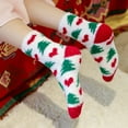 thumbnail image 4 of 1 Box Of 2 Pairs Of Christmas Stockings,christmas socks for kids,toddler christmas socks,Christmas Fuzzy Socks for Kids Plush Cartoon Non Slip Slipper Winter Warm Fleece Socks with Gift Box, 4 of 7