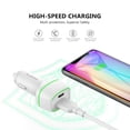 thumbnail image 4 of Esoulk 36W PD 2-Port, USB-C & USB-A Fast Charge Car Charger for TCL 50 LE - White, 4 of 8