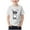 White, variant on Bunny Print Loose Short Sleeve T-Shirt for Kids, Round Neck Casual Top for 2-13 Years