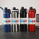 thumbnail image 2 of Botella de agua para viaje en coche, termo portátil de acero inoxidable, gran capacidad, para deportes, 2 of 5