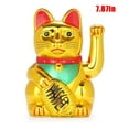 thumbnail image 3 of Lucky Fortunes Cat Japanese Gold Lucky Cat With Waving Arm Battery Operated Restaurant Decoration New, 3 of 3