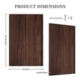 thumbnail image 5 of Kll Vintage Wood Wall Plate,Gloss Finish,Standard Size 1 - 5" X 3", Polycarbonate Thermoplastic,Electric Receptacle Plug Covers, 5 of 8