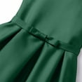 thumbnail image 5 of LEKWK Girls Maxi Dress Satin Sleeveless Crewneck A Line Princess Dress Elegant Flowy Evening Gown with Bow Waist for Wedding Guest Prom Performance Party 0-15Y, 5 of 6