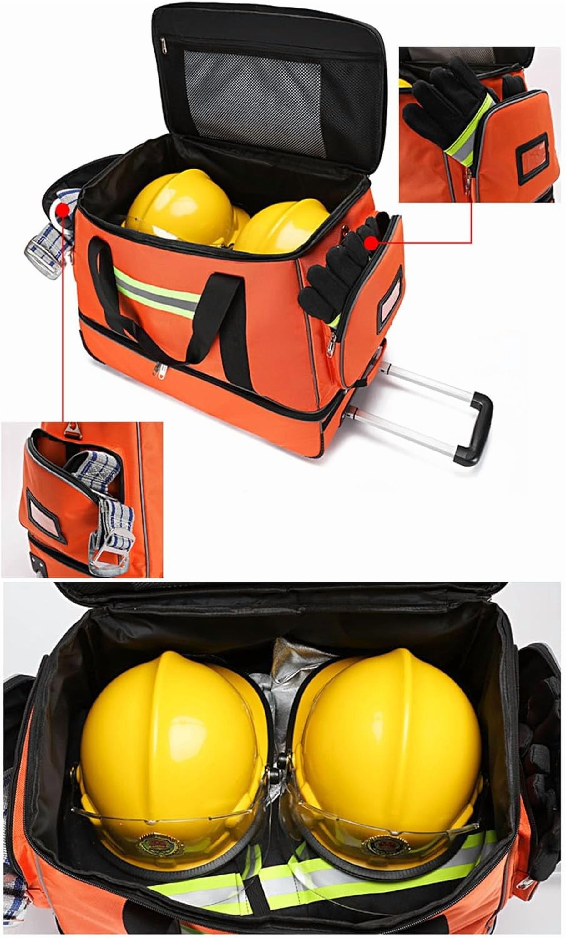 Rolling Roller Bag Trolley EMT Bag Empty for First Aid Responder Home Health Care Nursing Student Roll Duffle Bag Carry on with Wheels