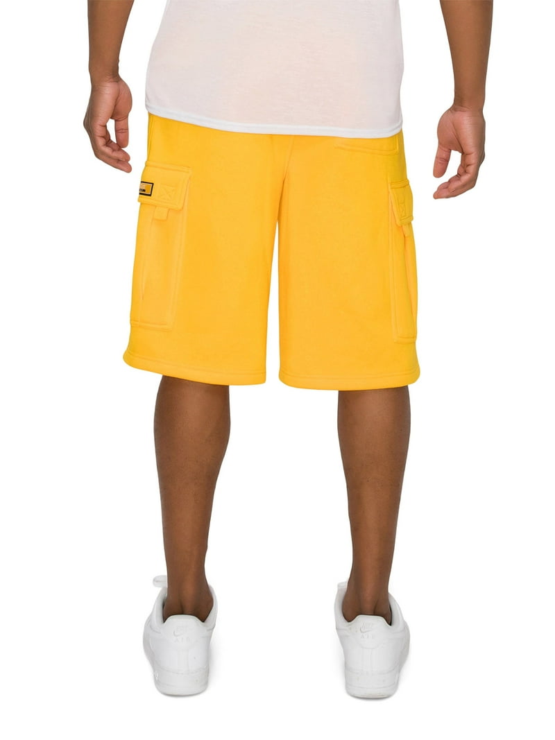 Victorious Men's 4X-Large Fleece Cargo Shorts VS76 in Neon