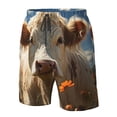 thumbnail image 4 of Vsdgher Daisy Meadow Cow Men's Beach Shorts, Surfing shorts, Swim trunks, Quick Dry Swim Trunks for Surfing Beach Fun -Medium, 4 of 6