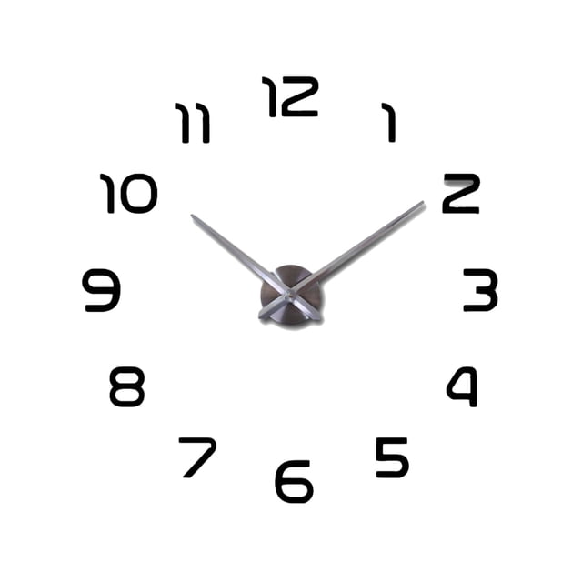 FRCOLOR wall clocks Big DIY Wall Clock Modern Simple Design Large Clocks Personality Acrylic Mirror Wall Clock Home Decor,16.14"X5.51"X3.15"