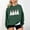 Green1, variant on RKSTN Gray Womens Sweatshirts Graphic Spooky Dog Print Halloween Sweatshirts Long Sleeve Versatile Crewneck Sweatshirts Women