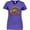 Purple, variant on Inktastic Santa-Saurus Christmas Dinosaur Women's V-Neck T-Shirt