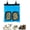 Blue, variant on RIOUSSI Hanging Guinea Pig Rabbit Hay Feeder Bag for Bunnies Chinchillas, Pureblack