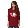 thumbnail image 5 of Betty Boop Heart Angel Wings Ooh LaLa Women's Long Sleeve T Shirt Brisco Brands L, 5 of 6