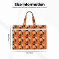thumbnail image 3 of Cauagu Ramen Noodle Soup Pattern Canvas Tote File Bag, Zipper Tote Bag Business Briefcase Document Bag with Handle A4 File Organizer Laptop Bag for Travel and Work, 3 of 8