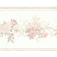 thumbnail image 1 of Fond d'Écran Préencollé Bord - Beige Floral, Roses Fleuries Roses sur le Mur de Vigne Bord Design Rétro, 15 Pi x 5,25 Po (4,57 M x 13,34 Cm), 1 of 5