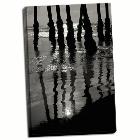 Gango Home Decor Pier Pilings 9 by Lee Peterson (Ready to Hang); One 24x36in Hand-Stretched Canvas