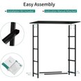 thumbnail image 5 of YINTATECH 4 Drawers Dresser Shelf Organizer Bedroom Bedside Storage Tower Black Grey, 5 of 9