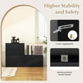 thumbnail image 6 of Costway 2-Drawer Stackable Storage Organizer with Anti-Topping Kits Stacking Drawer Chest Black, 6 of 9