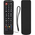 thumbnail image 1 of (Negro) Funda Protectora de Silicona para Control Remoto Samsung, AA59-00741A AA59-00786A BN59-01315B, Carcasa para Control Remoto Samsung, Antideslizante, Antisísmica, Lavable, 1 of 5