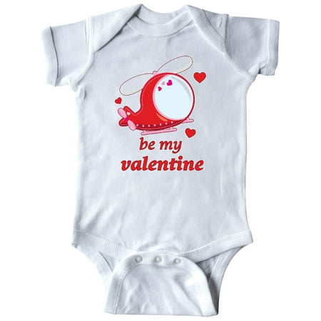 

Inktastic Be My Valentine- helicopter Gift Baby Boy or Baby Girl Bodysuit