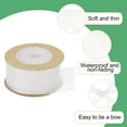 thumbnail image 3 of 3 Pcs Roll Sheer Organza Ribbon Organza Ribbon 1 Inch 10 Yard Sheer Ribbon White, 3 of 7