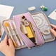 thumbnail image 5 of Estuche Oxford de Tela con Múltiples Compartimentos y Gran Capacidad para Lápices, Bolsa de Almacenamiento de Papelería para Estudiantes, 5 of 6
