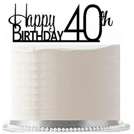 Item#AE-144 Happy 40th Birthday Agemilestone Elegant Cake