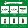 thumbnail image 5 of UTEN 7.5FT Premium Hinged Artificial Christmas Tree with Sturdy Base w/ 800 Tips, Two Colors Trees for Holiday Christmas Decoration, 5 of 9