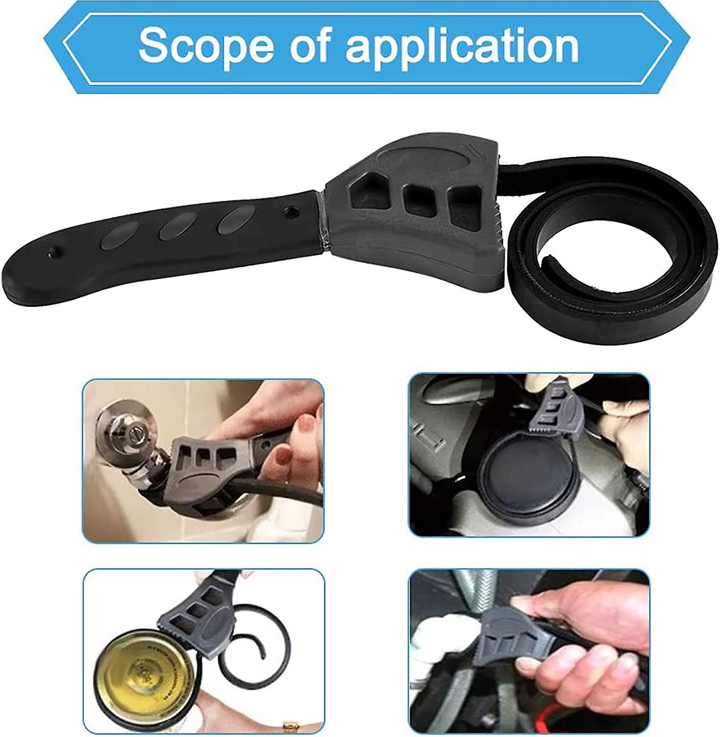 Llave De Correa, Correa De Goma Ajustable, Llave De Apertura De Filtro