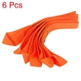 thumbnail image 6 of 6pcs 2.5 x 20.5cm Orange Cargo Belt Soft Loop Tie Down Strap Belt for Motorcycle, 6 of 6