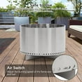 thumbnail image 5 of Smokeless Fire with Air Switch,20.5" Outdoor Fire Pits - Portable Fire with Removable Stand and Ash Pan, Stainless Steel Outdoor Firepit for Wood Burning and Low Smoke Great Camping St, 5 of 9