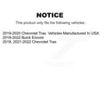 thumbnail image 2 of CMX Front Rear Disc Brake Rotors and Ceramic Pads Kit for Car Buick Encore Chevrolet Trax K8C-101591, 2 of 11