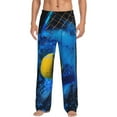 thumbnail image 1 of Gaeub Sports Tennis Ball Print Mens Pajama Pants,Lounge Pants With Pockets And Drawstring-Large, 1 of 6