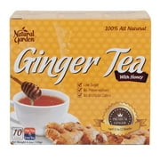 Natural Garden 100% All Natural Ginger Tea with Honey 10 Sachets - 6.3oz