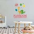 thumbnail image 1 of KIDS PLAYROOM - Removable Nursery Kids Bedroom Giraffe & Crocodile Animals Décor You Are Amazing Quotes Design Playroom Share Imagine Laugh Lettering Art Wall Decal 32" x 40", 1 of 5