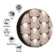 thumbnail image 5 of Rv Spare Tire Cover 17 inch - Buffalo skull cool Tire Covers for Trailers, Adjustable Camper Spare Tire Cover, 5 of 7