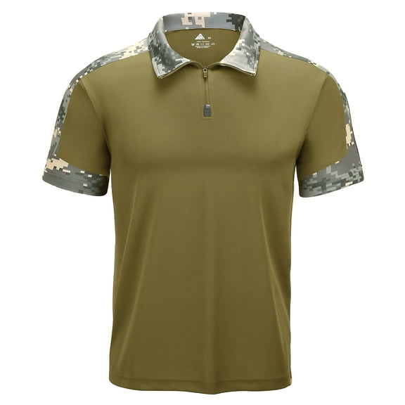 Geeksport Men's Short Sleeve Golf Polo Shirts Moisture Wicking Sport Tennis T-Shirt