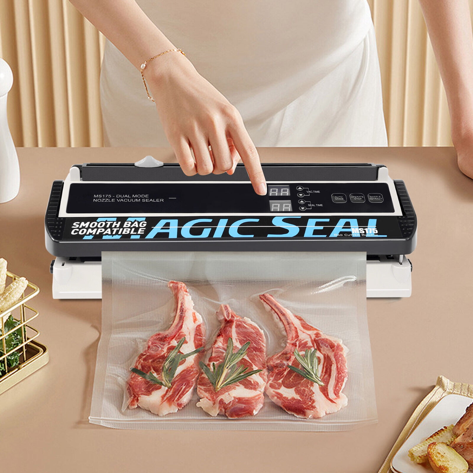 250W Commercial Vacuum Sealer Machine Seal a Meal Food Saver System