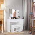 thumbnail image 3 of Tocador vanity con espejo para recamara blanco con cajones, 3 of 12